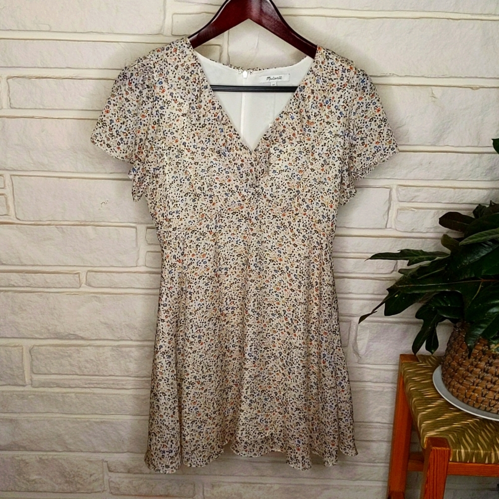 Madewell 100% Silk (lined) Floral Dress